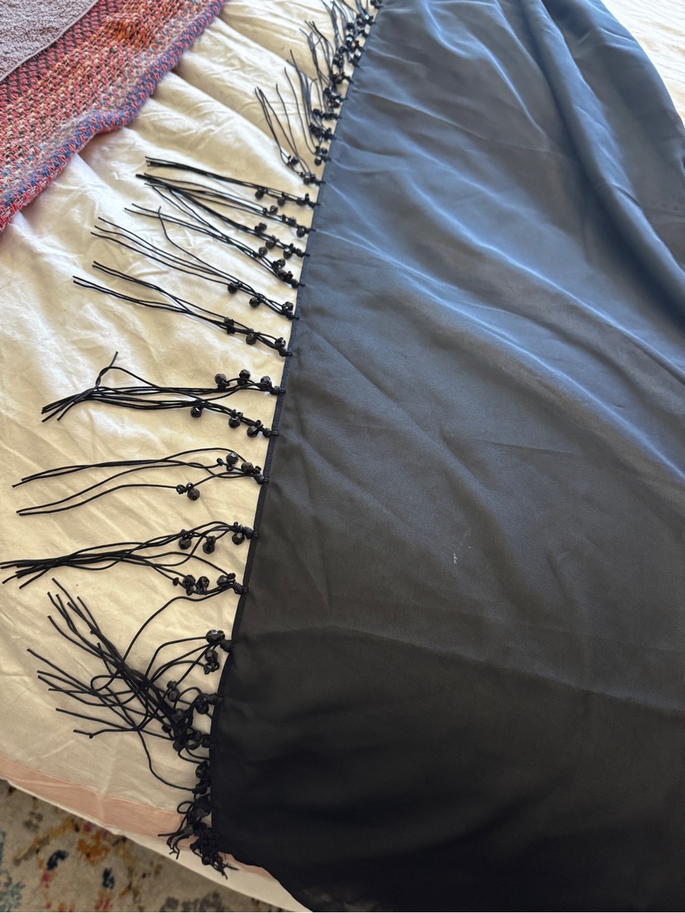 Freya Swim Beaded Fringe Shawl/Sarong/ Wrap